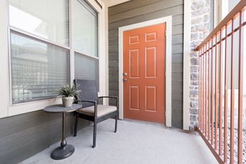 Private patio and balconies with outdoor storage